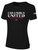 COLUMBUS UNITED FC  SHORT SLEEVE COTTON T-SHIRT SA PREMIER CREST ON WEARERS CENTER CHEST BLACK WHITE