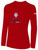 OREGON YSA PRESIDENTS ODP BASICS COTTON LONG SLEEVE T-SHIRT CREST CENTER CHEST RED WHITE