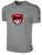 FC SOMERS  BASICS COTTON TEE CREST ON WEARER'S CENTER CHEST LIGHT HEATHER GREY BLACK