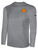 JAMBARS FC  BASICS LONG SLEEVE COTTON TEE CREST ON WEARER'S LEFT CHEST LIGHT HEATHER GREY BLACK