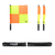 REFEREE CS PROFESSIONAL REFEREE FLAG NEON ORANGE NEON YELLOW BLACK -KIT - WPSL