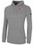 REFEREE BASICS PULLOVER FLEECE HOODIE CREST ON WEARER'S LEFT CHEST LIGHT HEATHER GREY BLACK - WPSL