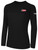 REFEREE BASICS COTTON LONG SLEEVE T-SHIRT CREST ON WEARER'S LEFT CHEST BLACK WHITE - WPSL