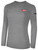 REFEREE BASICS COTTON LONG SLEEVE T-SHIRT CREST ON WEARER'S LEFT CHEST LIGHT HEATHER GREY BLACK - WPSL