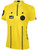 OFFICIAL REFEREE  1/4 ZIP SHORT SLEEVE JERSEY REFEREE YELLOW BLACK - WPSL