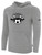 EGG HARBOR TWP SOCCER BASICS FLEECE PULLOVER HOODIE CREST ON WEARER'S CENTER CHEST LIGHT HEATHER GREY BLACK