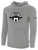 EGG HARBOR TWP SOCCER BASICS FLEECE PULLOVER HOODIE CREST ON WEARER'S CENTER CHEST LIGHT HEATHER GREY BLACK