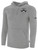 EGG HARBOR TWP SOCCER BASICS FLEECE PULLOVER HOODIE CREST ON WEARER'S LEFT CHEST LIGHT HEATHER GREY BLACK