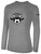 EGG HARBOR TWP SOCCER BASICS LONG SLEEVE COTTON TEE CREST ON WEARER'S CENTER CHEST LIGHT HEATHER GREY BLACK
