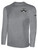 EGG HARBOR TWP SOCCER BASICS LONG SLEEVE COTTON TEE CREST ON WEARER'S LEFT CHEST LIGHT HEATHER GREY BLACK