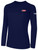 REFEREE BASICS COTTON LONG SLEEVE T-SHIRT CREST ON WEARER'S LEFT CHEST NAVY WHITE -WPSL