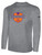 SUN FIELD HOCKEY BASICS LONG SLEEVE COTTON T-SHIRT CREST ON WEARERS CENTER CHEST LIGHT HEATHER GREY BLACK