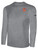 SUN FIELD HOCKEY BASICS LONG SLEEVE COTTON T-SHIRT CREST ON WEARERS LEFT CHEST LIGHT HEATHER GREY BLACK
