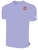 SUN FIELD HOCKEY BASICS COTTON SHORT SLEEVE T-SHIRT CREST ON WEARERS LEFT CHEST LAVENDER WHITE