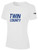 TWIN COUNTY SA BASICS COTTON SHORT SLEEVE T-SHIRT TWIN COUNTY WORDMARK LOGO CENTER CHEST WHITE BLACK