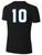 GULF SOUTH RUSH SOCCER BASICS II  SHORT SLEEVE TRANING JERSEY BLACK WHITE