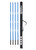 CS CORNER FLAG POLE WITH SPRING SPIKE & CARRY BAG PROMO BLUE WHITE