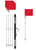CAPELLI SPORT OFFICIAL CORNER FLAG SET OF 4 RED WHITE BLACK