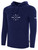 MASL BASICS   FLEECE PULLOVER HOODIE CREST   ON WEARERS CENTER CHEST NAVY WHITE
