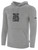 MASL  BASICS  FLEECE PULLOVER HOODIE CREST   ON WEARERS CENTER CHEST LIGHT HEATHER GREY BLACK