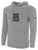 MASL  BASICS  FLEECE PULLOVER HOODIE CREST   ON WEARERS CENTER CHEST LIGHT HEATHER GREY BLACK