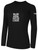 MASL  BASICS  LONG SLEEVE TEE SHIRT CREST   ON WEARERS CENTER CHEST BLACK WHITE