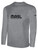 MASL BASICS LONG SLEEVE TEE SHIRT CREST  ON WEARERS CENTER CHEST LIGHT HEATHER GREY BLACK