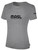 MASL BASICS TEE SHIRT CREST  ON WEARERS CENTER CHEST LIGHT HEATHER GREY BLACK
