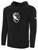 USA FIELD  HOCKEY BASICS FLEECE PULLOVER HOODIE USA EAGLE CREST CENTER CHEST BLACK WHITE