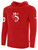 USA FIELD  HOCKEY BASICS FLEECE PULLOVER HOODIE USA WOLF CREST CENTER CHEST RED WHITE