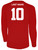 USA FIELD  HOCKEY BASICS II LS TRAINING JERSEY USAFH CREST CENTER CHEST RED WHITE