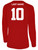 USA FIELD  HOCKEY BASICS II LS TRAINING JERSEY USAFH CREST CENTER CHEST RED WHITE