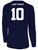 USA FIELD  HOCKEY BASICS II LS TRAINING JERSEY USA EAGLE CREST CENTER CHEST NAVY WHITE