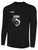 USA FIELD  HOCKEY BASICS II LS TRAINING JERSEY USA WOLF CREST CENTER CHEST BLACK WHITE