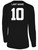 USA FIELD  HOCKEY BASICS II LS TRAINING JERSEY USA WOLF CREST CENTER CHEST BLACK WHITE