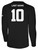 USA FIELD  HOCKEY BASICS LS COTTON TEE USAFH CREST LEFT CHEST BLACK WHITE