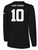 USA FIELD  HOCKEY BASICS LS COTTON TEE USA EAGLE CREST LEFT CHEST BLACK WHITE
