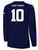 USA FIELD  HOCKEY BASICS LS COTTON TEE USA WOLF CREST LEFT CHEST NAVY WHITE