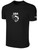 USA FIELD  HOCKEY BASICS COTTON TEE USA WOLF CREST CENTER CHEST BLACK WHITE