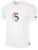 USA FIELD  HOCKEY BASICS COTTON TEE USA WOLF CREST CENTER CHEST WHITE BLACK
