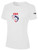 USA FIELD  HOCKEY BASICS COTTON TEE USA WOLF CREST CENTER CHEST WHITE BLACK