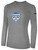 MANTECA AREA SOCCER RANGERS UNITED BASICS LONG SLEEVE COTTON TEE CREST ON WEARER'S CENTER CHEST LIGHT HEATHER GREY BLACK