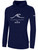 ATLANTIC COUNTY WAVE BASICS FLEECE HOODIE NAVY WHITE