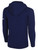 ATLANTIC COUNTY WAVE BASICS FLEECE PULLOVER HOODIE CREST ON WEARER'S CENTER CHEST NAVY WHITE