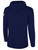 ATLANTIC COUNTY WAVE BASICS FLEECE PULLOVER HOODIE CREST ON WEARER'S CENTER CHEST NAVY WHITE