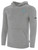 ATLANTIC COUNTY WAVE BASICS FLEECE PULLOVER HOODIE CREST ON WEARER'S LEFT CHEST LIGHT HEATHER GREY BLACK