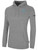 ATLANTIC COUNTY WAVE BASICS FLEECE PULLOVER HOODIE CREST ON WEARER'S LEFT CHEST LIGHT HEATHER GREY BLACK