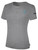 ATLANTIC COUNTY WAVE BASICS COTTON TEE CREST ON WEARER'S LEFT CHEST LIGHT HEATHER GREY BLACK