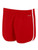 USA FIELD  HOCKEY BASIC II TONE RUNNING SHORTS USAFH CREST TEXT LOGO ON WEARERS RIGHT LEG RED WHITE