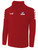 IFHCK FIELD HOCKEY TRIBECA THERMA FLEECE 1/4 ZIP HOODIE CREST ON WEARERS LEFT CHEST RED